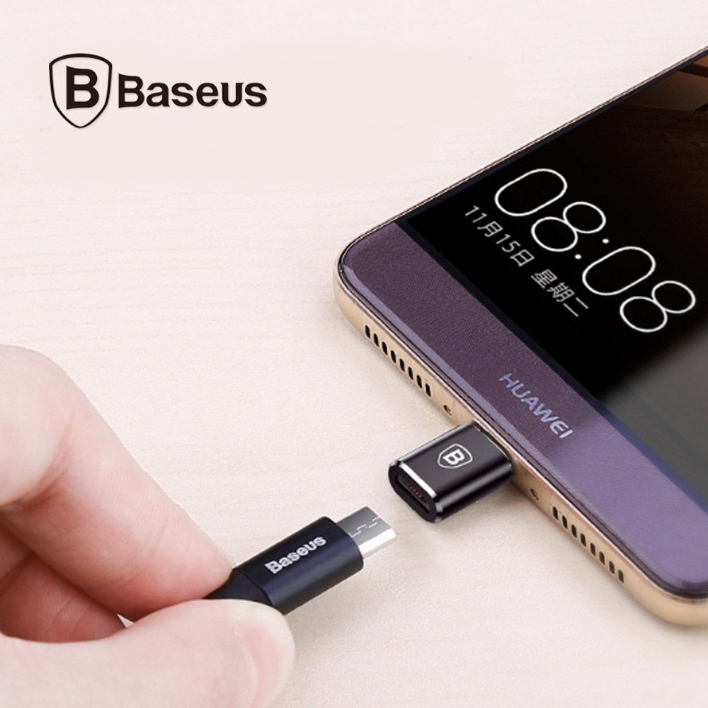 Đầu Chuyển Micro USB Sang USB Type C 2.4 Baseus