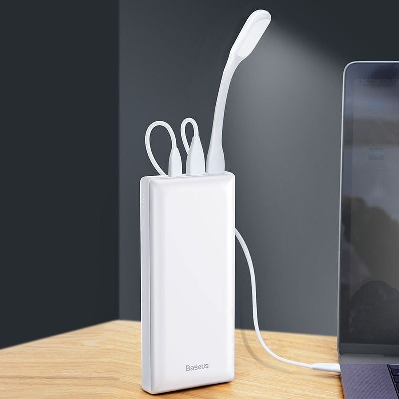 Pin dự phòng sạc nhanh Baseus Mini JA 3A Fast Charge Power Bank 30,000mAh cho Smartphone/ Tablet/ Laptop/ Macbook (15W PD Fast charge, 2Port USB+ Type C)