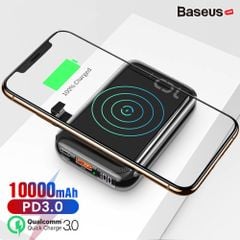 Pin dự phòng tích hợp sạc nhanh không dây Baseus Mini S Bracket Power Bank 10,000mAh (10W Wireless, 18W PD/ Quick Charge 3.0)