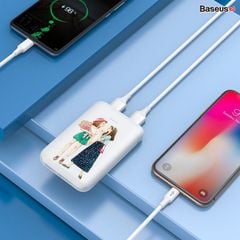 Pin sạc dự phòng nhỏ gọn Baseus Mini JA Power Bank 10000mAh dùng cho iPhone/ Samsung/ Oppo (2 Port USB)