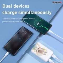 Pin sạc dự phòng nhỏ gọn Baseus Mini JA Power Bank 10000mAh dùng cho iPhone/ Samsung/ Oppo (2 Port USB)