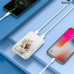 Pin sạc dự phòng nhỏ gọn Baseus Mini JA Power Bank 10000mAh dùng cho iPhone/ Samsung/ Oppo (2 Port USB)