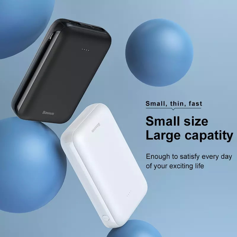 Pin dự phòng sạc nhanh Baseus Mini S Digital Display Power Bank 10,000mAh cho Smartphone/ Tablet ( PD + QC 3.0, USB-C input/ Output )