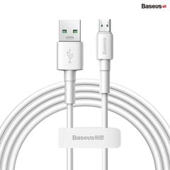 Cáp sạc nhanh Micro USB Baseus Mini White Cable cho Oppo/ Huawei/ Xiaomi/Samsung (4A/20W, VOOC, Quick Charge Micro USB TPE Cable)