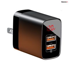 Bộ sạc nhanh PD3.0/QC 3.0 Baseus Mirror Lake PPS Digital Display Quick Charger (18W, 2 Ports,FCP/AFC/PPS/PD/QC 3.0 Full Quick Charge Protocol)