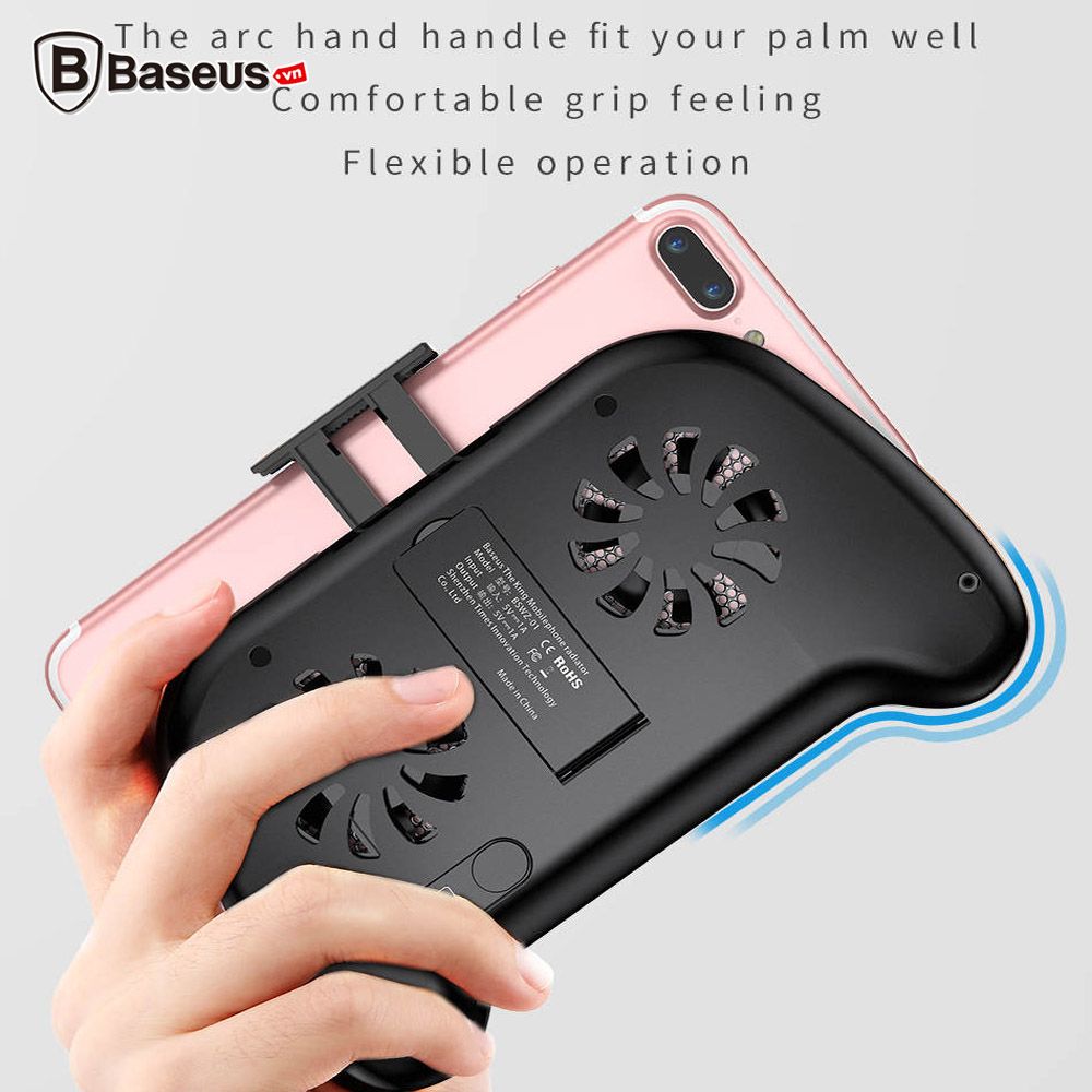 Tay cầm chơi game tản nhiệt Baseus Mobile Games Handle LV269 tích pin sạc dự phòng 2000mAh (Gamepad Heat Sink)