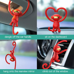 Bộ khuếch tán kèm nước hoa khô dùng cho xe hơi hình chú khỉ con Baseus Naughty Monkey (Car Aroma Diffuser Vehicle Fragrance)