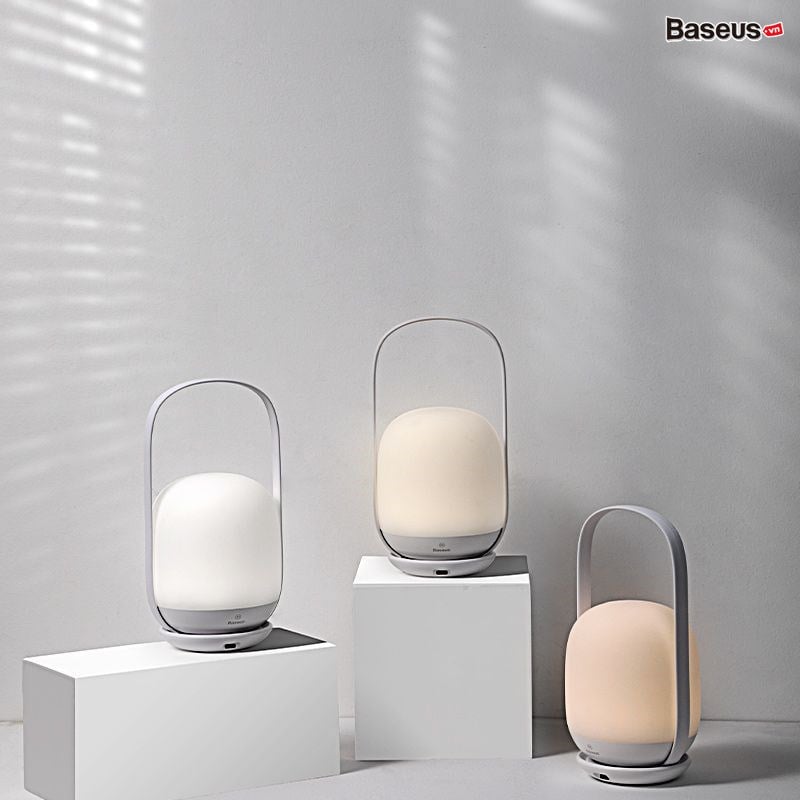 n ng ti n d ng Baseus Moon white Dimming Portable Lamp Di ng Pi
