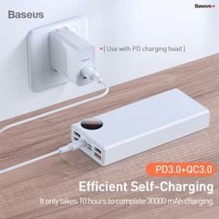 Pin dự phòng sạc nhanh Baseus Mulight PD/QC 3.0 Quick Charge cho Smartphone/ Tablet/ Macbook ( 20000mAh / 30000mAh, 18W / 33W PD & QC3.0 , 4*Port USB+ Type C in/out, LED Display)