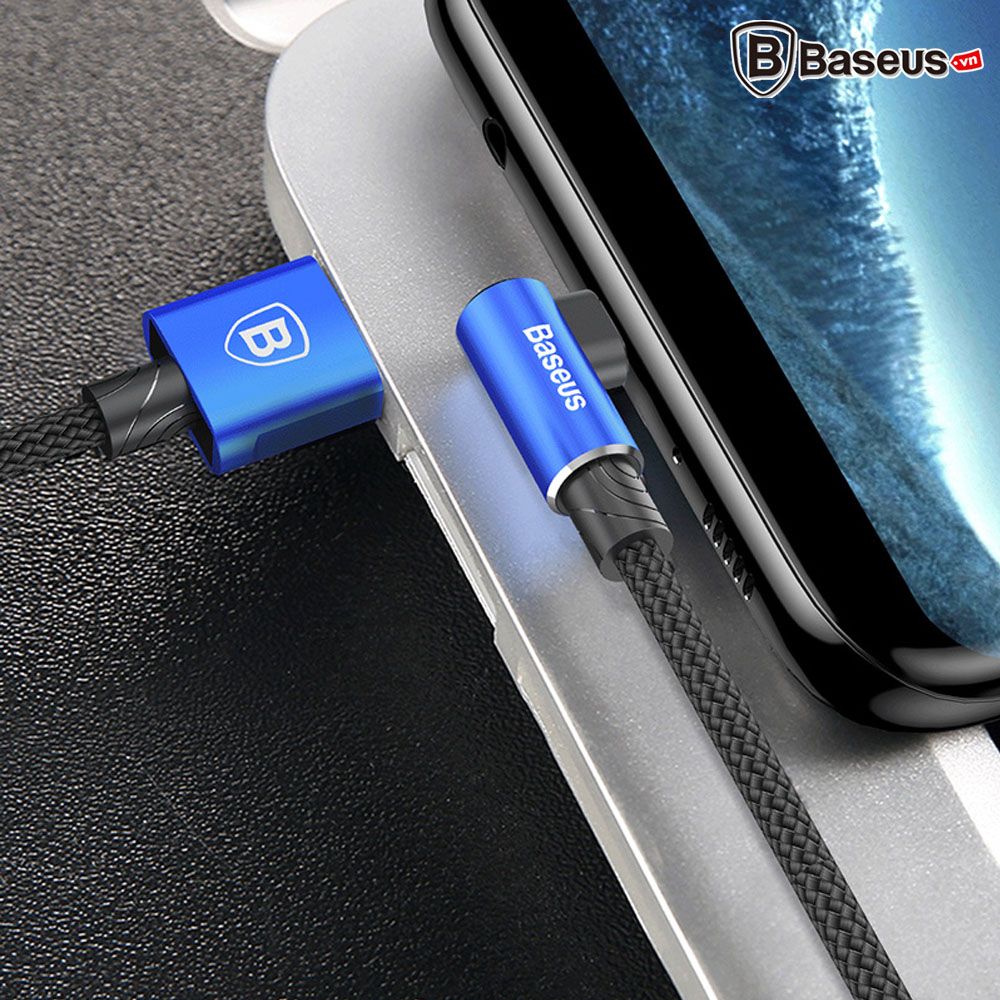 Cáp sạc nhanh và truyền dữ liệu siêu bền Baseus MVP Micro USB LV147 ( Đầu L góc 90 độ, Micro USB 2 chiều, thiết kế cải tiến dành cho Game Thủ )