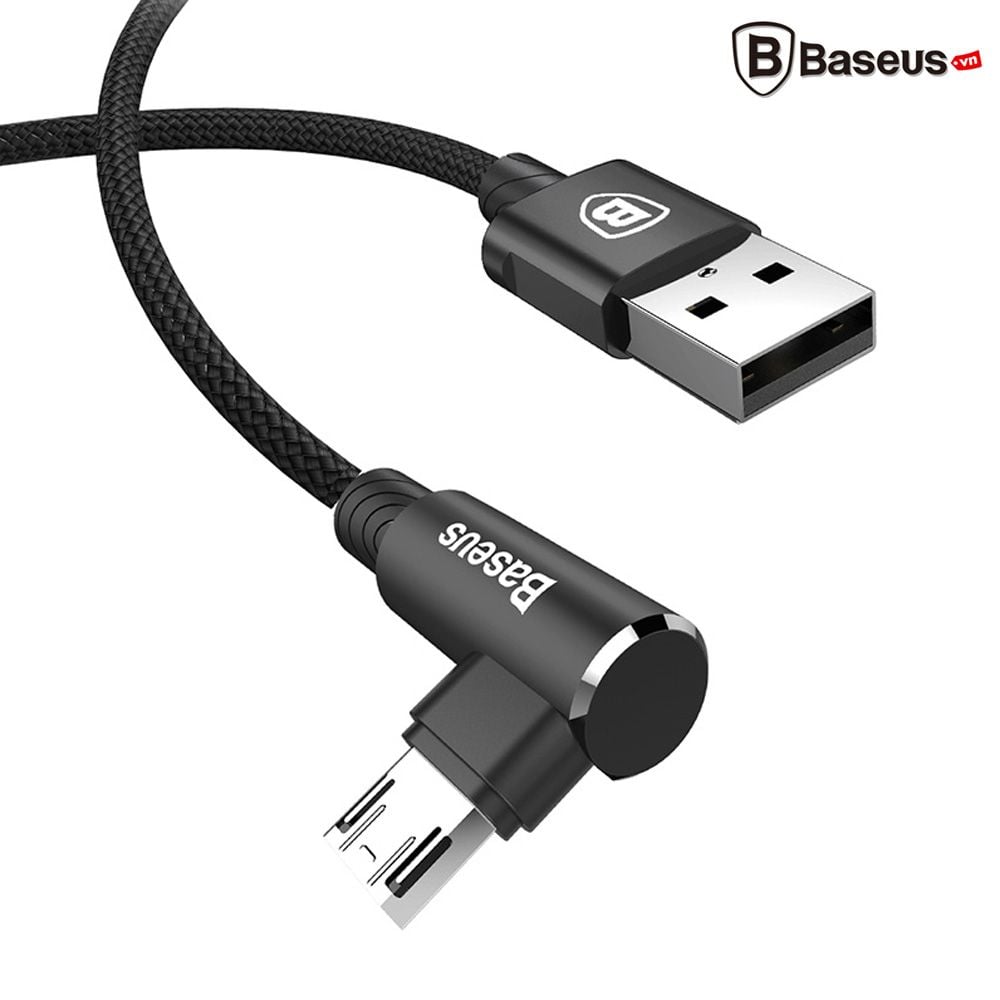 Cáp sạc nhanh và truyền dữ liệu siêu bền Baseus MVP Micro USB LV147 ( Đầu L góc 90 độ, Micro USB 2 chiều, thiết kế cải tiến dành cho Game Thủ )