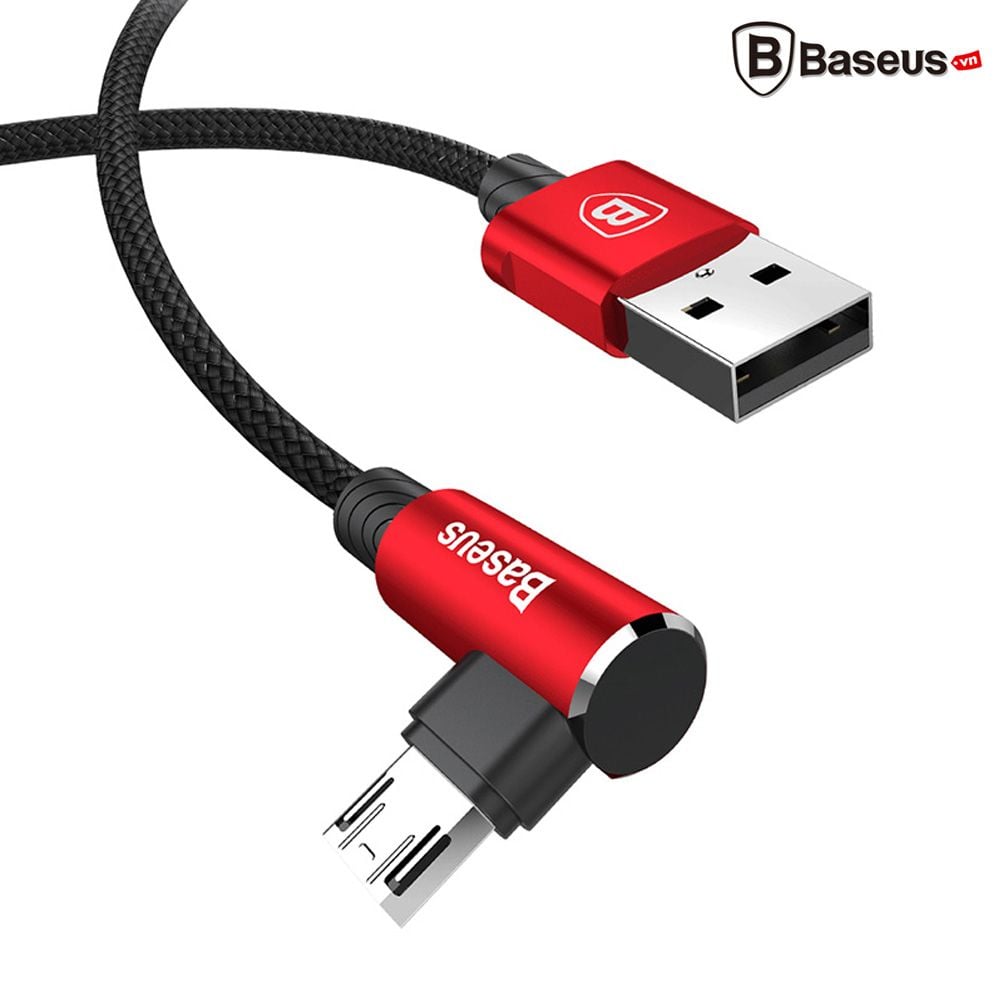 Cáp sạc nhanh và truyền dữ liệu siêu bền Baseus MVP Micro USB LV147 ( Đầu L góc 90 độ, Micro USB 2 chiều, thiết kế cải tiến dành cho Game Thủ )