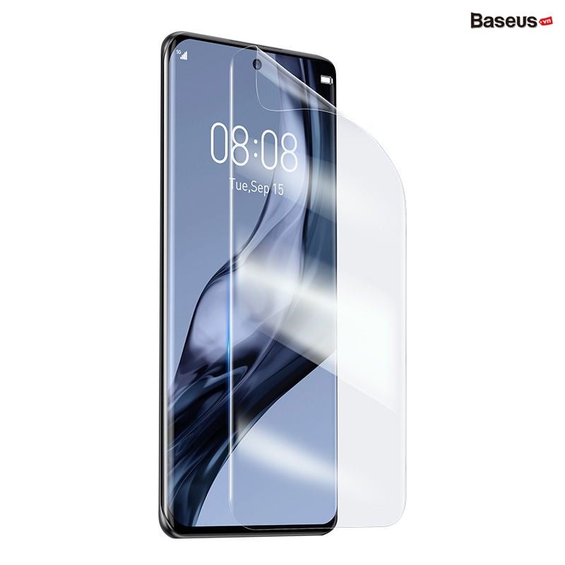 Baseus 0.15mm Full-screen Curved Surface Water Gel Protector For Mi 12/12X(2pcs/pack+Pasting Artifactl ) Transparent