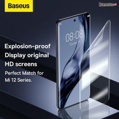 Baseus 0.15mm Full-screen Curved Surface Water Gel Protector For Mi 12 Pro/Ultra (2pcs/pack+Pasting Artifactl)