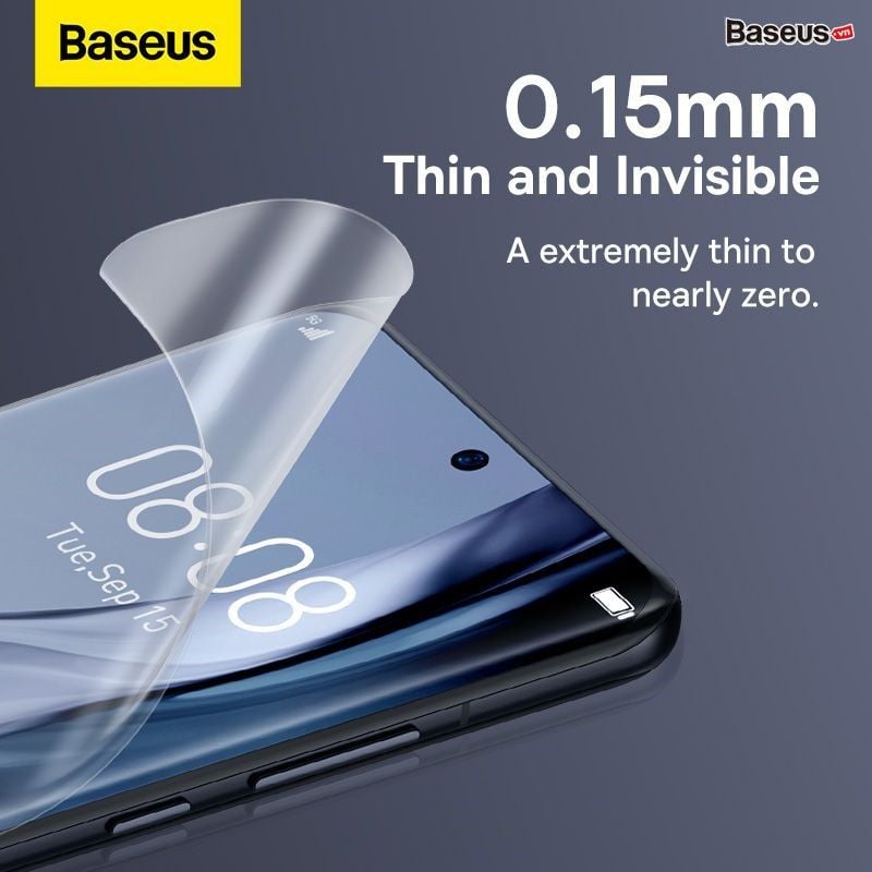 Baseus 0.15mm Full-screen Curved Surface Water Gel Protector For Mi 12 Pro/Ultra (2pcs/pack+Pasting Artifactl)