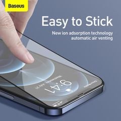 Baseus 0.3mm Full-screen and Full-glass Tempered Glass Film For iP 12/PRO/PROMAX 2020 (2pcs/pack+Pasting Artifact)