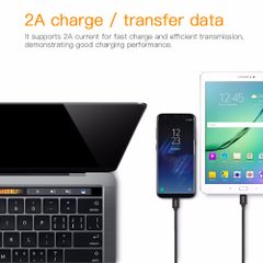 Cáp sạc nhanh dây rút Baseus New Era Type-C cho Samsung S8/S9/Plus /Note 8/9 (2A, 1M, cáp dẹp, Quick Charge)