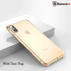 Ốp lưng Silicone trong suốt chống bụi Baseus Simplicity Series cho iPhone XS/ XR/ XS Max ( TPU Soft Silicone, Dirt-resistant Case)