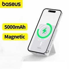 Pin Sạc Không Dây Nam Châm Baseus MagPro Magnetic Bracket Wireless 5000mAh 20W ( tích hợp chân đế giữ điện thoại)