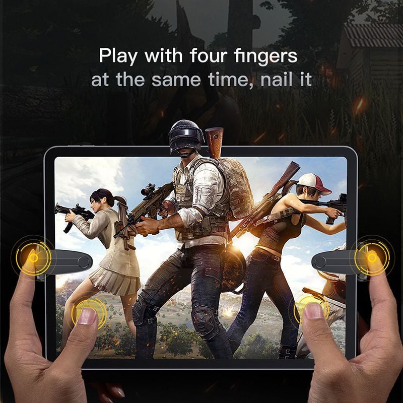 Bộ nút bắn chơi game Baseus Shooting Game Tool cho iPad/ Tablet chơi PUBG, Rules of Survival (Touch Screen Quick Response Tablet Game Shooting Assist Tools)