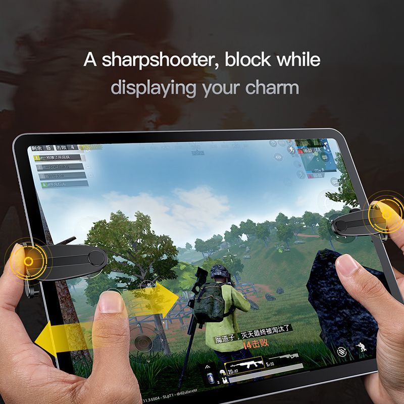 Bộ nút bắn chơi game Baseus Shooting Game Tool cho iPad/ Tablet chơi PUBG, Rules of Survival (Touch Screen Quick Response Tablet Game Shooting Assist Tools)