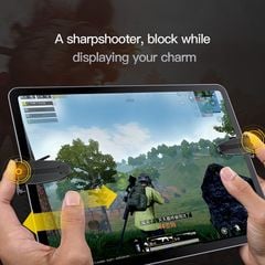 Bộ nút bắn chơi game Baseus Shooting Game Tool cho iPad/ Tablet chơi PUBG, Rules of Survival (Touch Screen Quick Response Tablet Game Shooting Assist Tools)