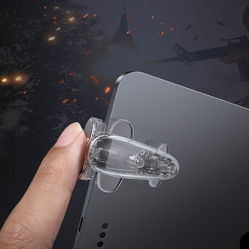 Bộ nút bắn chơi game Baseus Shooting Game Tool cho iPad/ Tablet chơi PUBG, Rules of Survival (Touch Screen Quick Response Tablet Game Shooting Assist Tools)