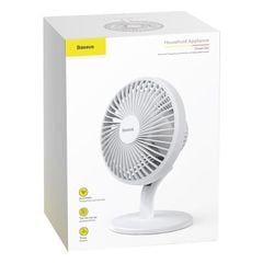 Quạt mini để bàn Baseus Ocean Fan (Pin sạc 2000mAh, 3 mức tốc độ - Mini USB Rechargeable Air Cooling Fan Clip Desk Fan)