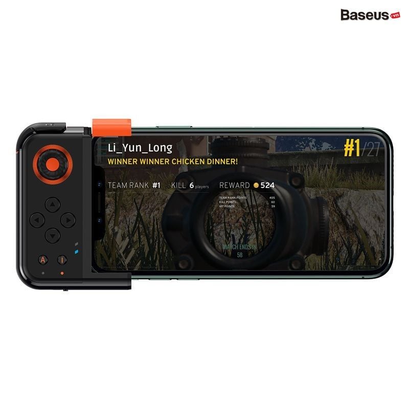 Tay cầm chơi Game 1 tay Baseus GAMO  GA05 Mobile Game One-Handed (7 keys Programmable,Bluetooth 4.0, Portable  )