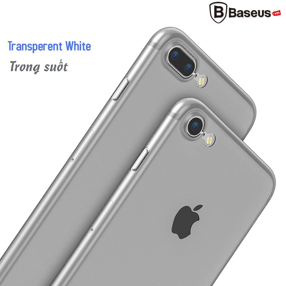 Ốp lưng Siêu mỏng, Chống bám vân tay Baseus  Wing Case LV167 cho iPhone 6/ 7/ 8/ Plus  ( 0.4mm Ultra Thin Hard Plastic Matte Case )