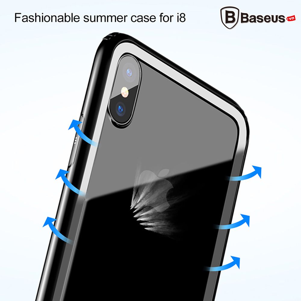 Ốp viền chống sốc, chống trầy Baseus LV174 cho iPhone X ( Anti Knock , PC + Soft TPU Border Frame Case)