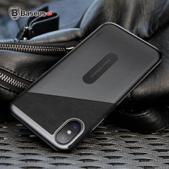 Ốp Lưng Baseus Card Pocket Case LV193 cho iPhone X (TPU + PC + PU Leather + Microfiber Material)