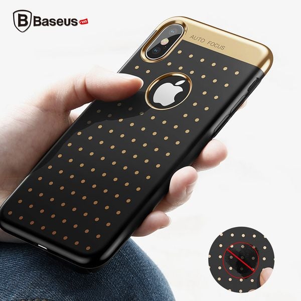 Ốp Lưng Baseus Star Lighting case LV198 cho iPhone X (Plating Soft Silicone Anti Knock ,Dirt-resistant)