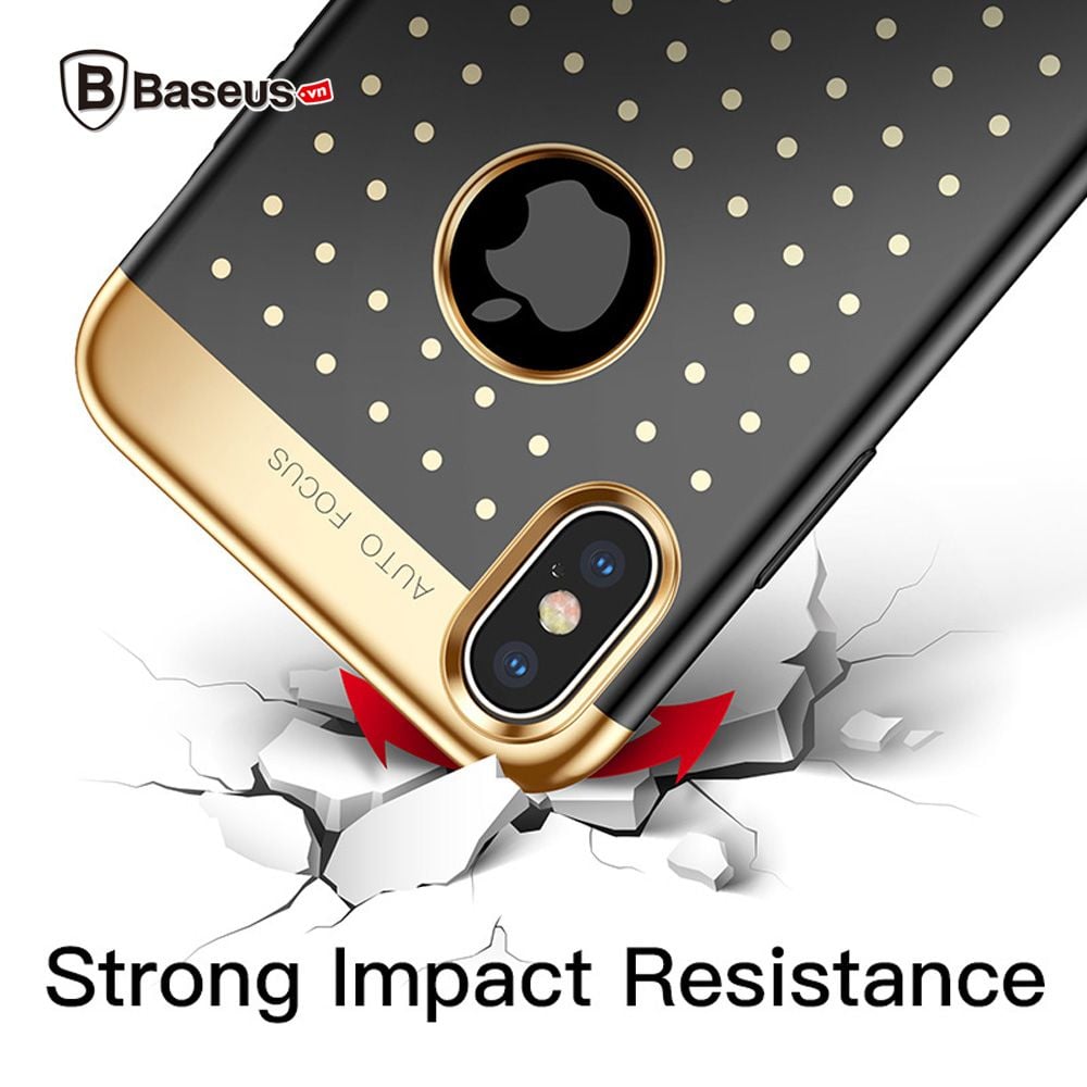 Ốp Lưng Baseus Star Lighting case LV198 cho iPhone X (Plating Soft Silicone Anti Knock ,Dirt-resistant)