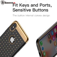 Ốp Lưng Baseus Star Lighting case LV198 cho iPhone X (Plating Soft Silicone Anti Knock ,Dirt-resistant)