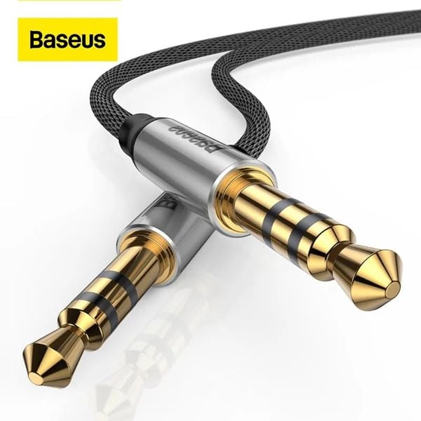 Dây cáp âm thanh chất lượng cao AUX Audio 3.5 Baseus M30 (Aux Cable 3.5mm Jack Male to Male)