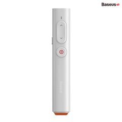 Bút trình chiếu thông minh Baseus Orange Dot PPT Wireless Presenter cho Macbook/Windows/Android (Youth version, 30m, 2.4Ghz USB/Type C Receiver, Red Laser Pointer/Presenter)