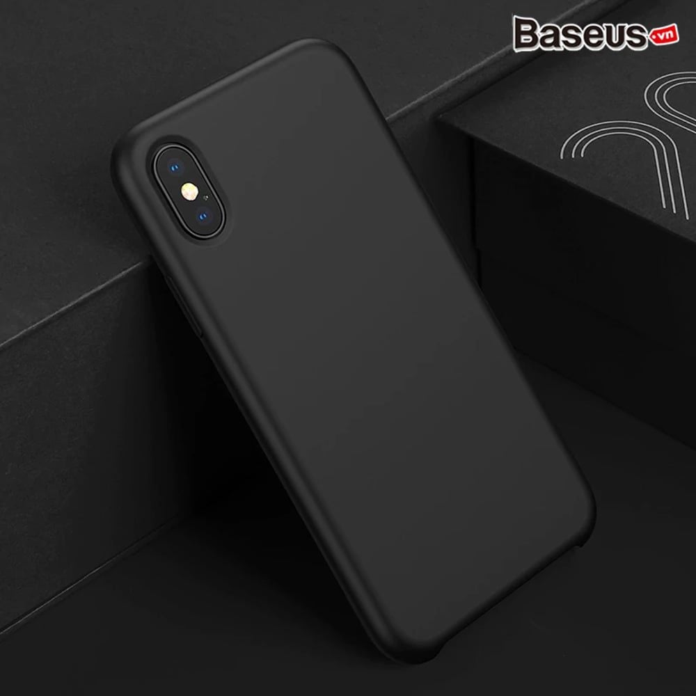 Ốp lưng Silicone lót vải nhung chống trầy xước Baseus Original LSR Case cho iPhone XS/ XR/ XS Max