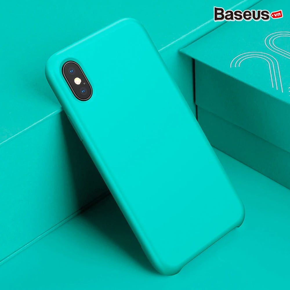 Ốp lưng Silicone lót vải nhung chống trầy xước Baseus Original LSR Case cho iPhone XS/ XR/ XS Max