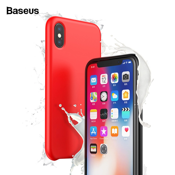 Ốp lưng Silicone lót vải nhung chống trầy xước Baseus Original LSR Case cho iPhone XS/ XR/ XS Max