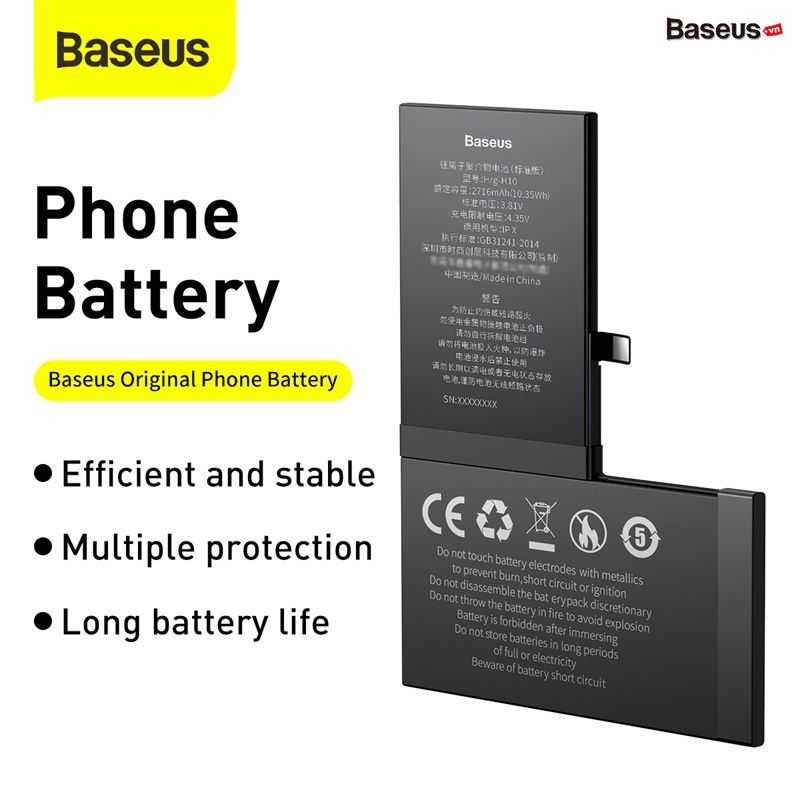 Pin thay thế dành cho các dòng iPhone Baseus Original Phone Battery For IP