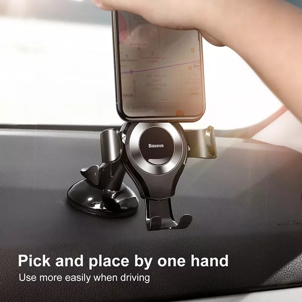 Bộ đế giữ điện thoại dùng trong xe hơi Baseus Osculum Type Gravity Car  Mount (Hút chân không, Gắn Táp lô xe)