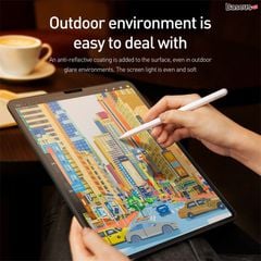 Miếng dán Paper-like Baseus cho iPad Pro/Mini/9.7/10.2 – chống trầy, kháng vân tay, hỗ trợ Apple Pencil, 0.15m