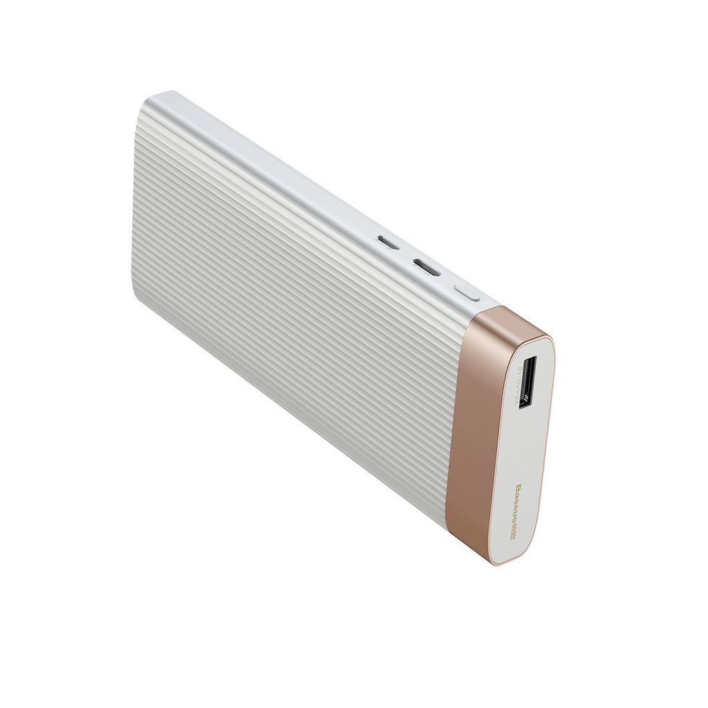 Pin sạc dự phòng Baseus Parallel Power Bank 10,000mAh cho Smartphone/ Tablet (2.1A/ 37Wh, QC 3.0, USB-C/ Micro input )