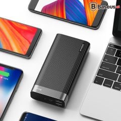 Pin sạc dự phòng Baseus Parallel PD Power Bank 20,000mAh cho Smartphone/ Tablet/ Macbook (18W, QC 3.0, Power Delivery, LED, 2 Port USB + Type C)