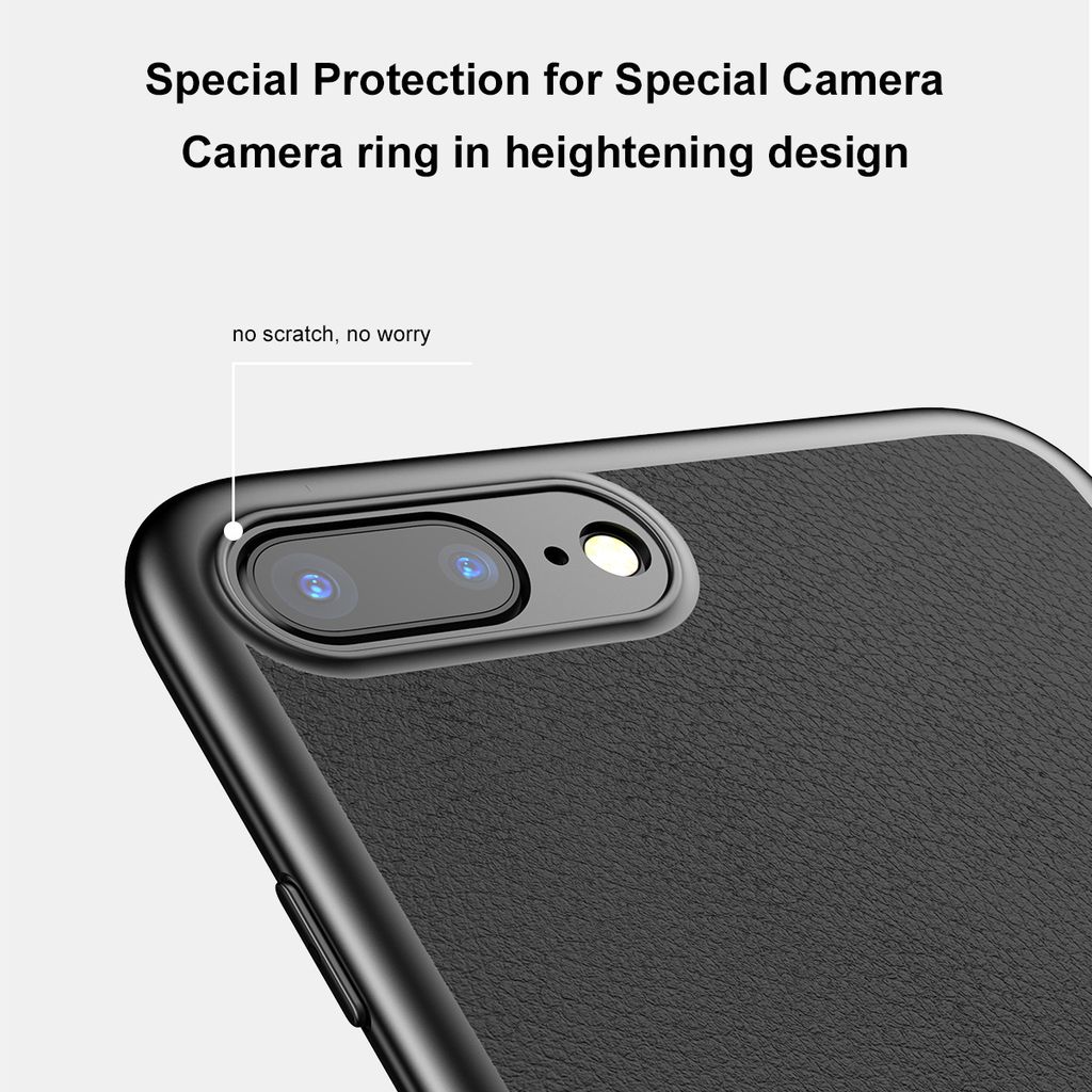 Ốp lưng giả da tích hợp chân đứng Baseus Happy Watching Case cho iPhone 8/ iPhone 8 Plus (Kickstand/ Magnetic Holder Stand Phone Cover)