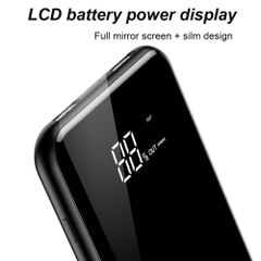 Pin sạc dự phòng không dây Baseus LV197 cho iPhoneX (LCD Qi Wireless Charger, 8000 mAh, 2A, Power Bank)