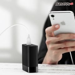 Bộ sạc nhanh du lịch 2 trong 1 Baseus Power station Travel Charger tích hợp pin dự phòng 5000mAh (15W, Type C PD 3.0/ USB Quick charge 3.0)