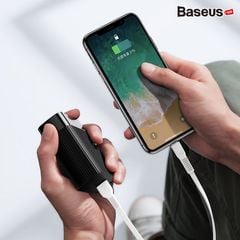 Bộ sạc nhanh du lịch 2 trong 1 Baseus Power station Travel Charger tích hợp pin dự phòng 5000mAh (15W, Type C PD 3.0/ USB Quick charge 3.0)