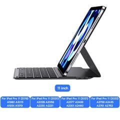 Bàn phím Bao Da Nam Châm Baseus Brilliance Original Keyboard Case Pro cho iPad Pro 11/12 inch/ iPad Air (BLE 5.3 Pin 150h Bao da + bàn phím)